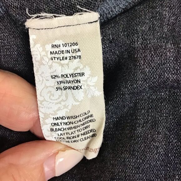 Soft Surroundings Scoop Neck High Low Asymmetric Hem Tunic Paisley Size Small - Picture 3 of 9